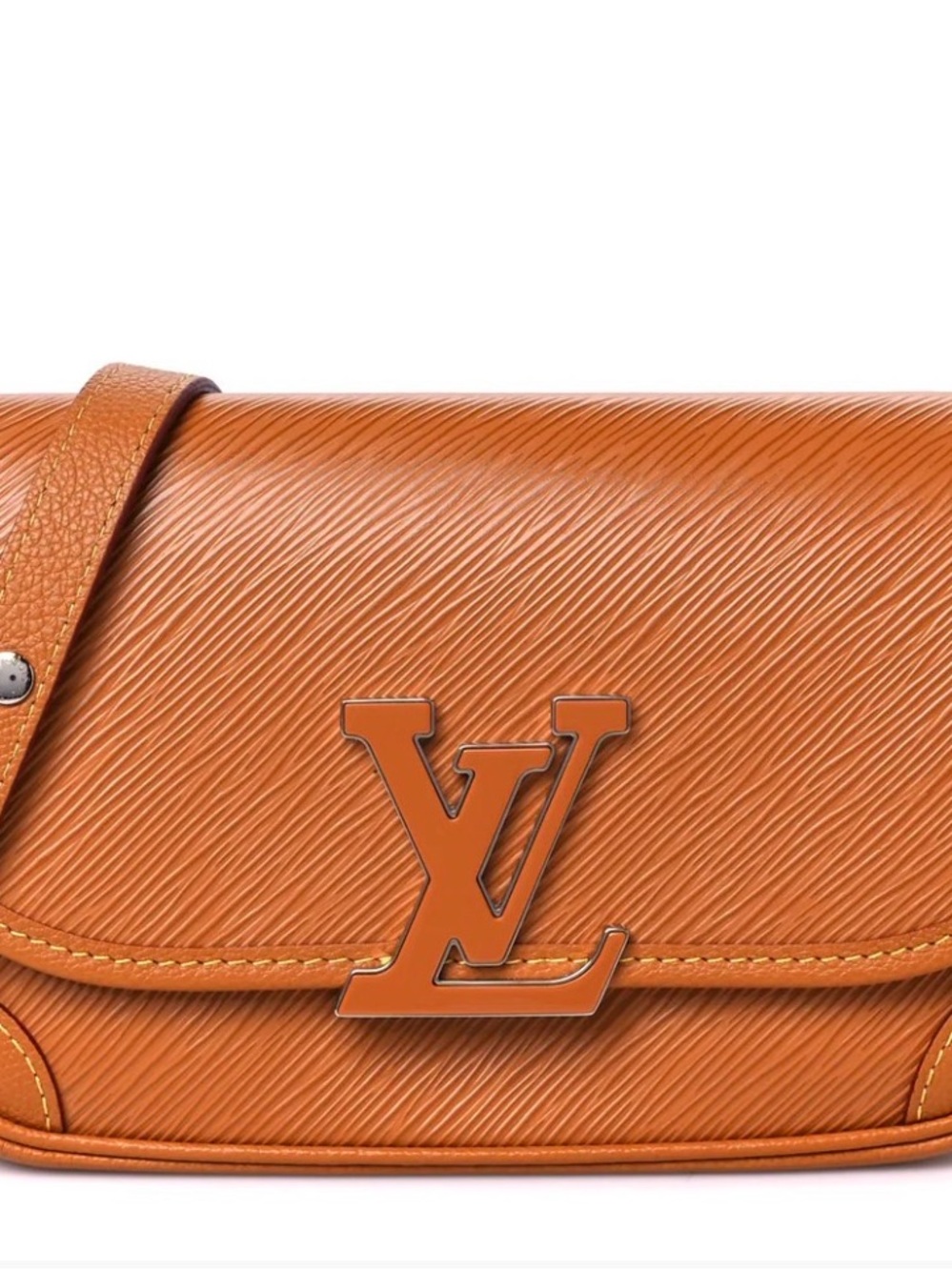 Louis Vuitton Orange/Tan Epi Leather Crossbody with LV Logo